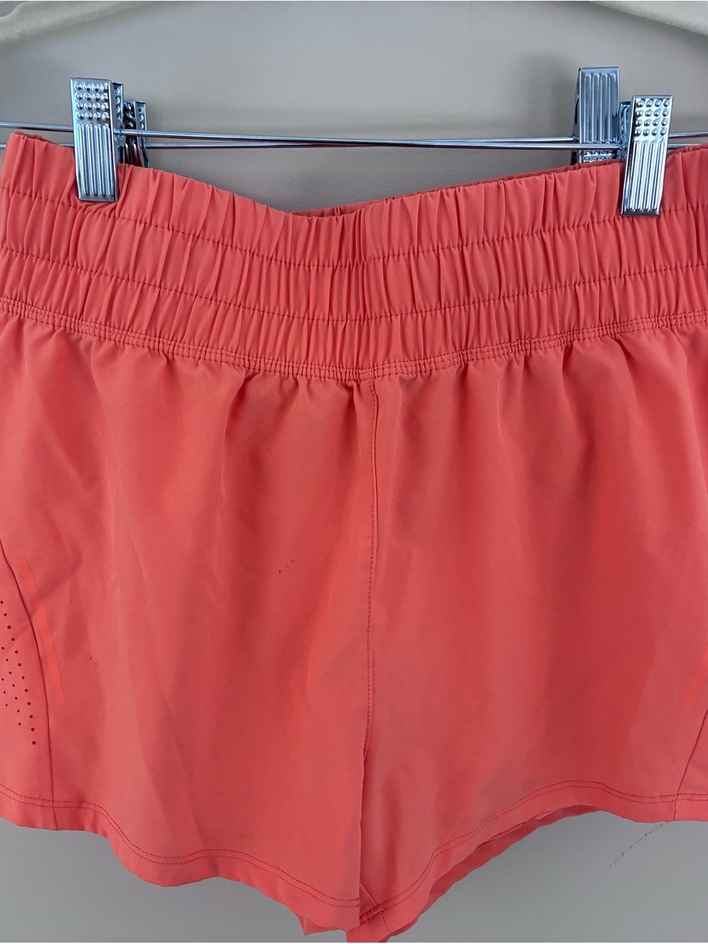 Asics Coral Athletic Shorts with Elastic Waistband